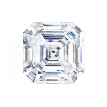 Brilliant D color 6mm Asscher Cut Moissanite Loose